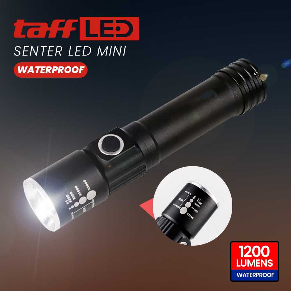 [COD] Senter LED Mini Waterproof Magnetic TaffLED Super Terang