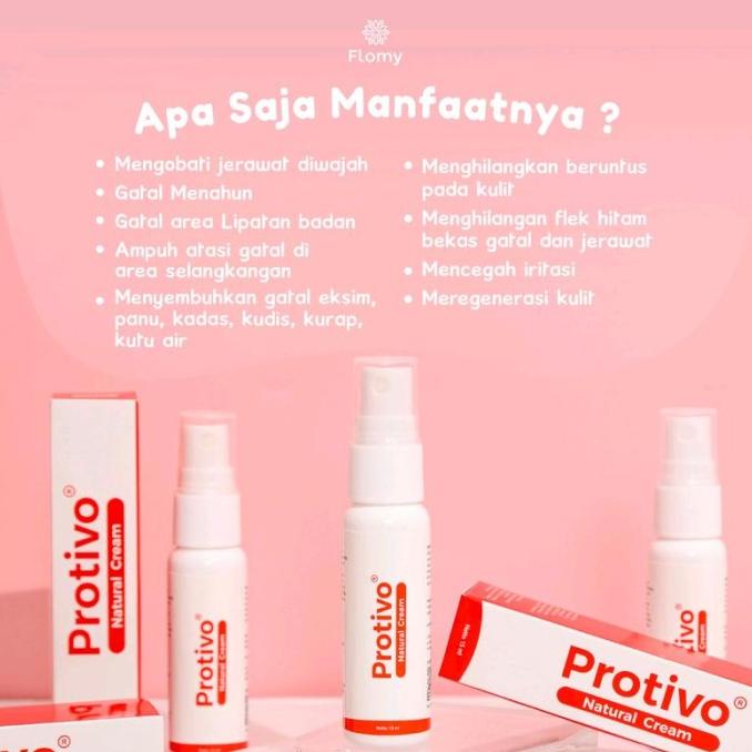 Protivo Natural Cream Mengatasi Gatal Selangkangan Eksim Kurap Jerawat
