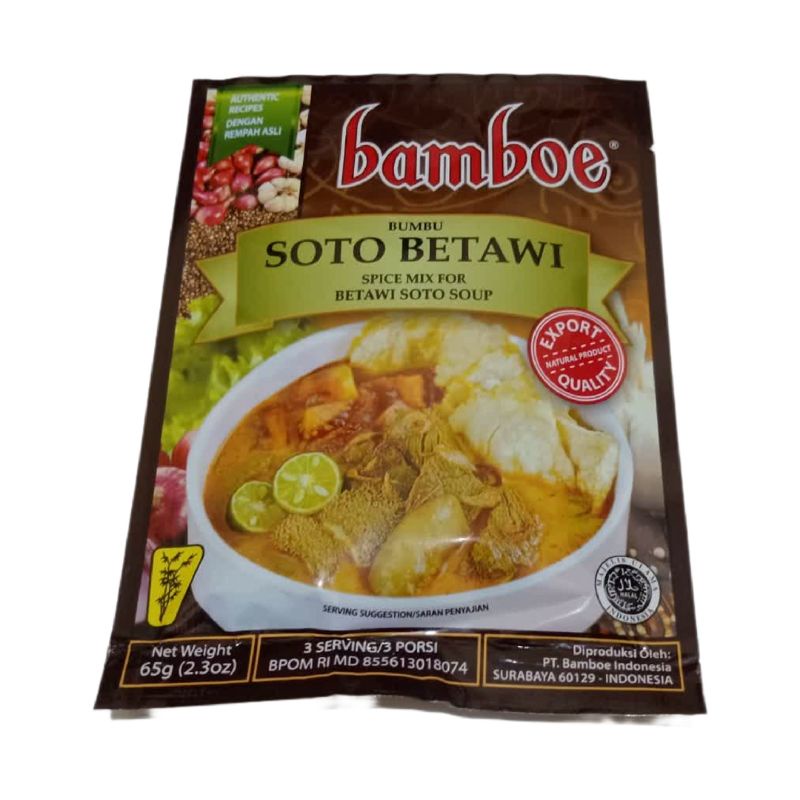 Bamboe Bumbu Masak instan rasa soto betawi 65g