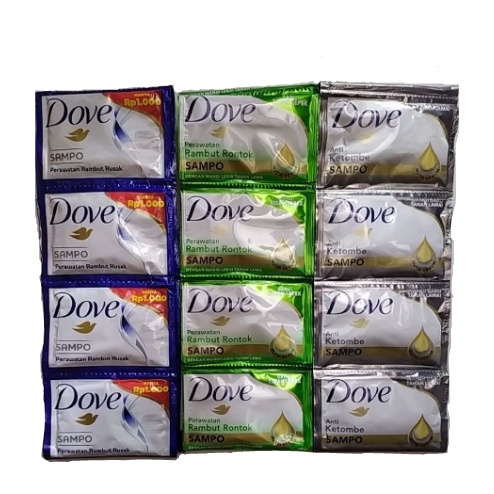 SAMPO DOVE SACHET / 1 RENCENG ISI 12 / 8ML