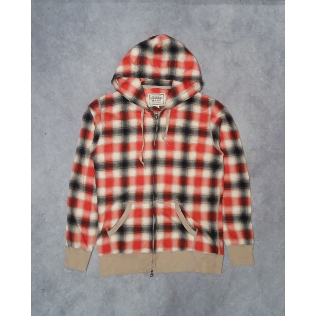 zipper hoodie uniqlo tartan