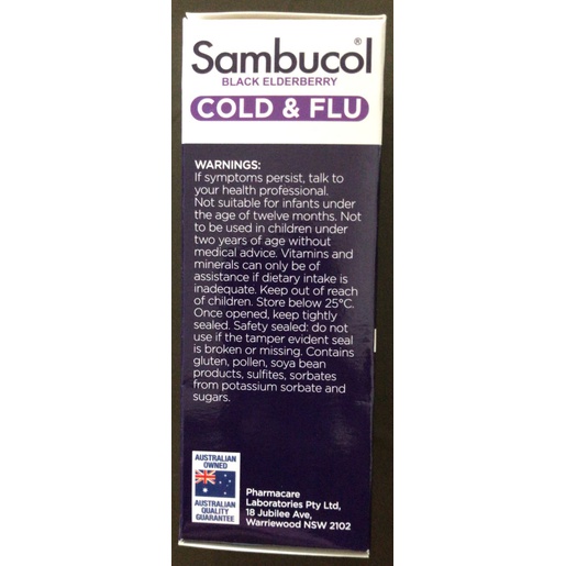 SAMBUCOL KIDS COLD &amp; FLU LIQUID 120 ML