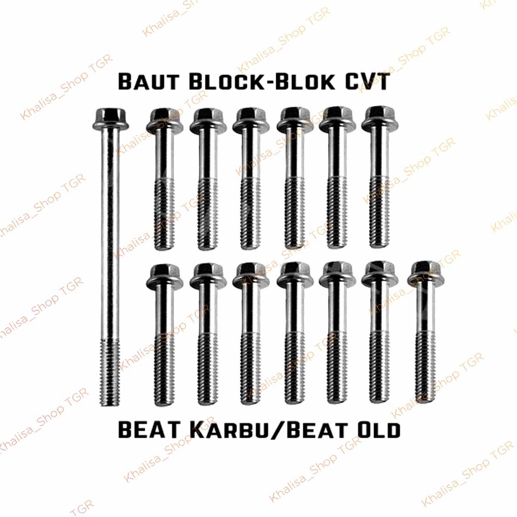 BAUT-BAUD BLOCK-BLOK MESIN-BAK MESIN-CRANKCASE-CVT KIRI-KANAN BEAT FI-LAMA-KARBU-VARIO TECHNO-VARIO 