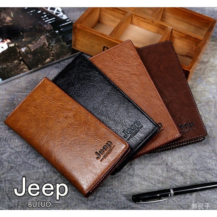 DOMPET KARTU IMPORT JEEP EMBOSS DOMPET KARTU WANITA PRIA-DOMPET FASHION ADA TEMPAT UANG DOMPET KULIT