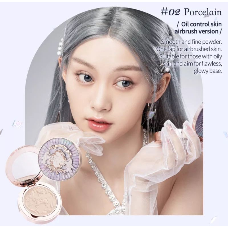 Ready Stock Flower Knows Unicorn Serries Embossed Pressed Setting Powder 6g