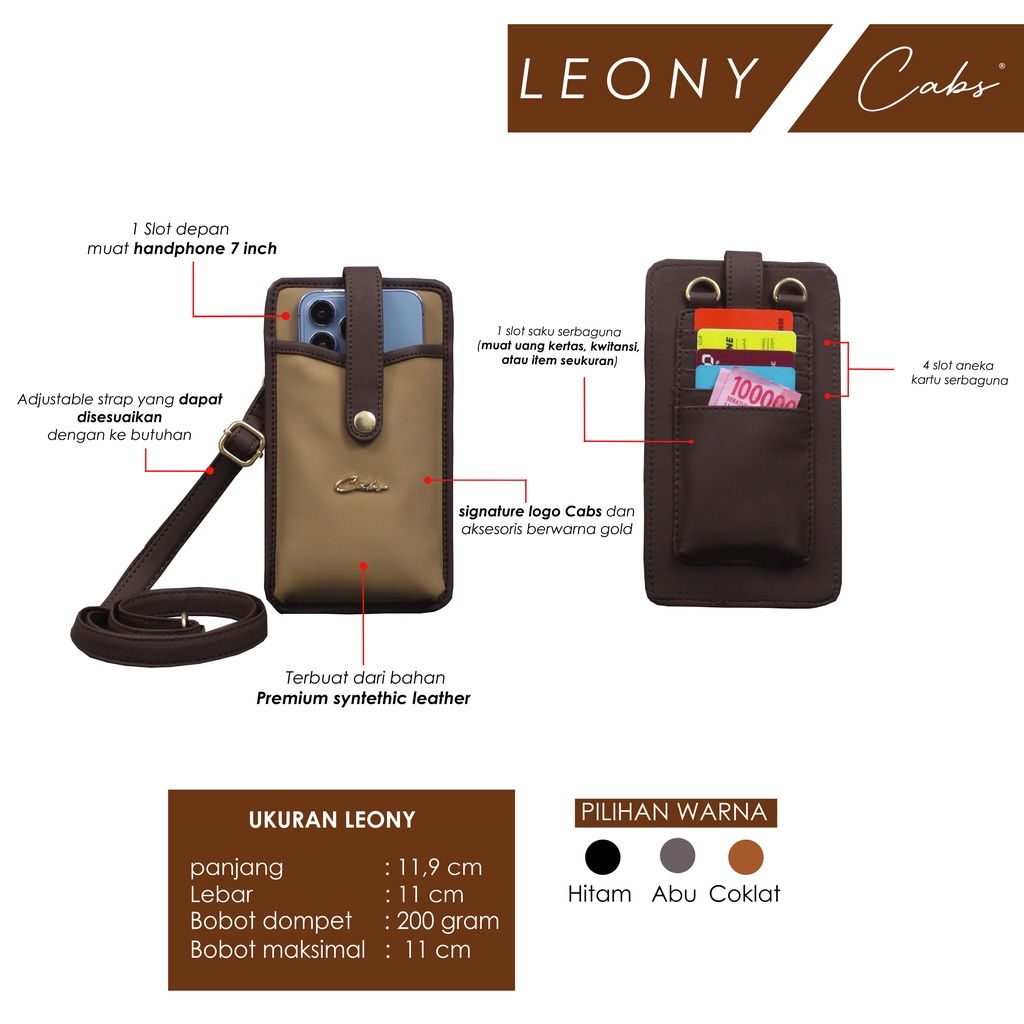 CABS - LEONY PHONE WALLET SERBAGUNA