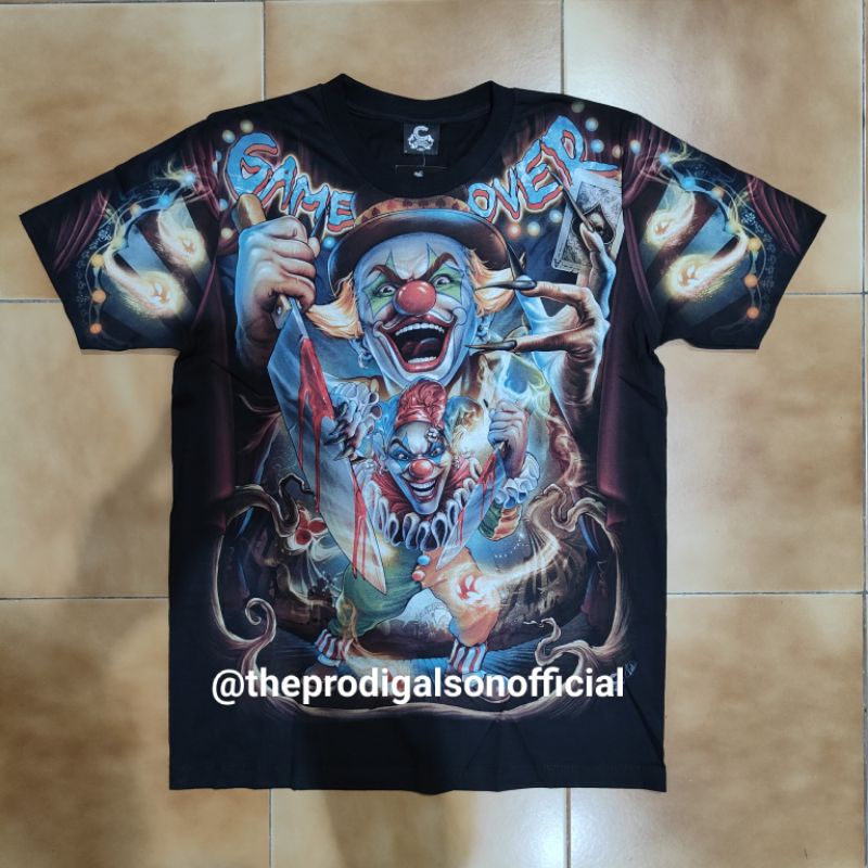Kaos Rock Chang Caballo Import M, L dan XL Joker 6 Full HD Glow in The Dark