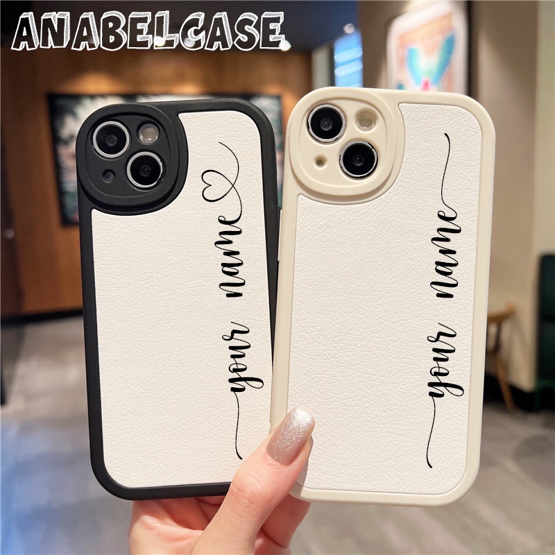 [SK5] Soft Case oval Desain Lettering Custom Nama Aesthetic Cute Kekinian untuk Type Samsung A10s/A2