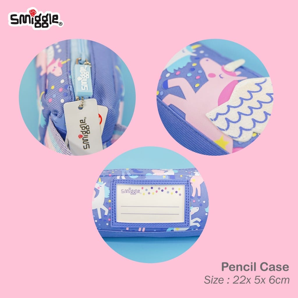 PENCIL CASE KOTAK PENSIL SMIGGLE 1 ZIPPER KARAKTER