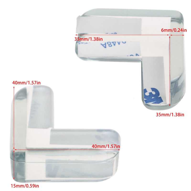 ( 100% BARANG ORI ) Fengye Silicone Bumper Pengaman Siku Sudut Meja 10 PCS - FY21