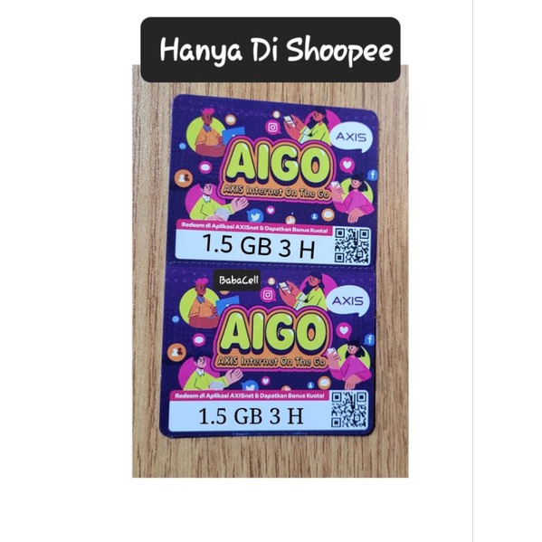 VOUCHER AIGO AXIS 4,5 GB 3 HARI