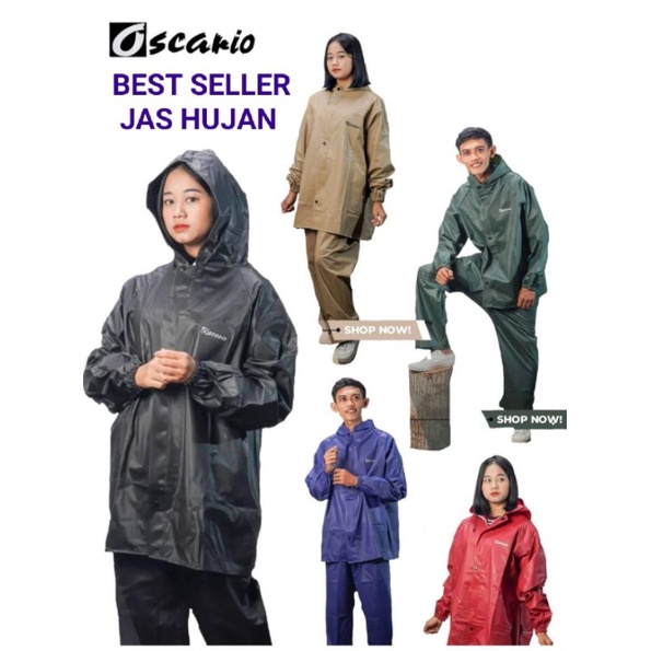 OSCARIO -  Jas Hujan, Mantel Hujan, Raincoat