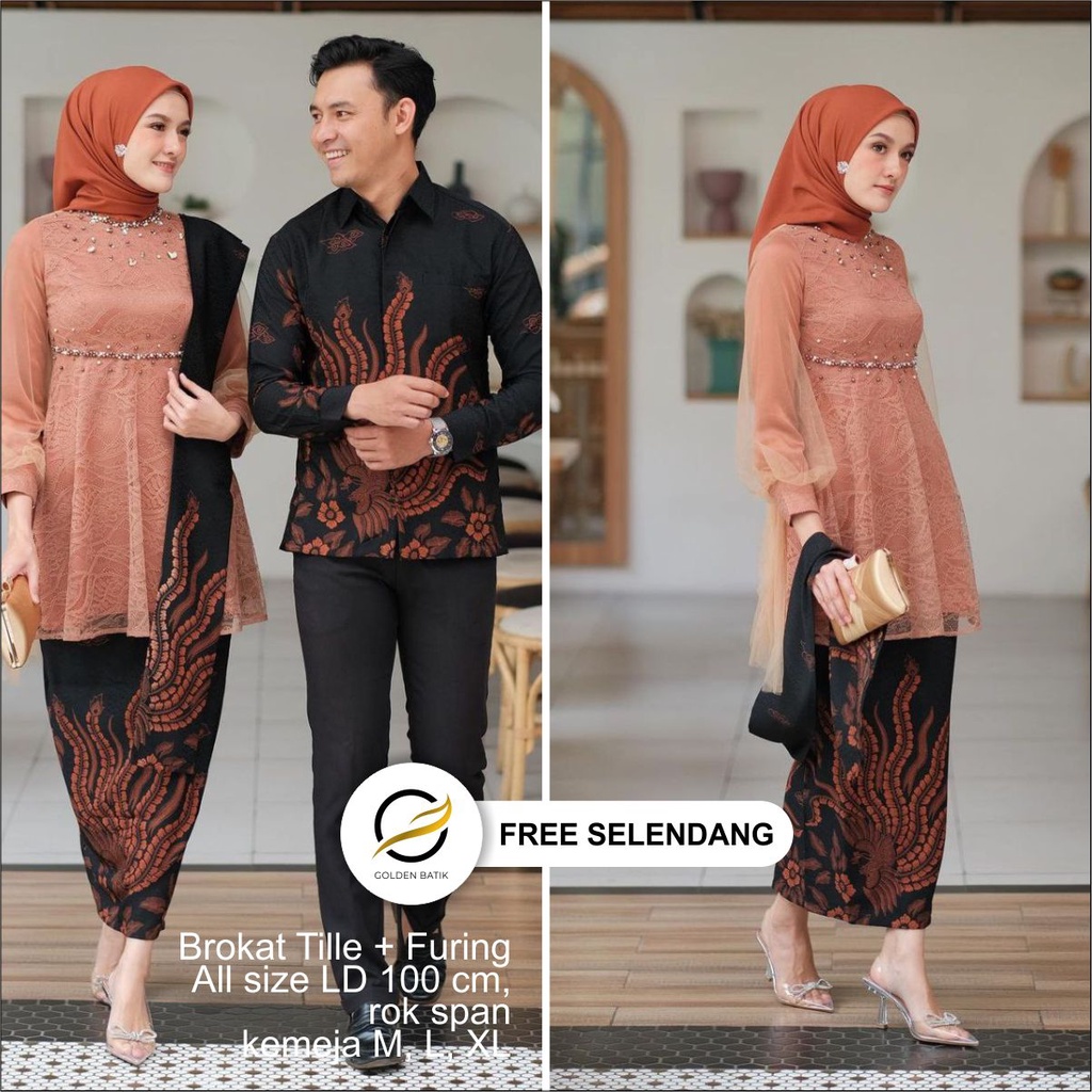 Batik Couple Modern Couple Modern Kebaya Tunik Couple Tunangan Wisuda Kondangan Lamaran Batik Modern