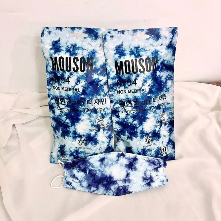 MOUSON MASKER 4PLY NON MEDICAL KF94 MOTIF TIE DYE ISI 10pcs