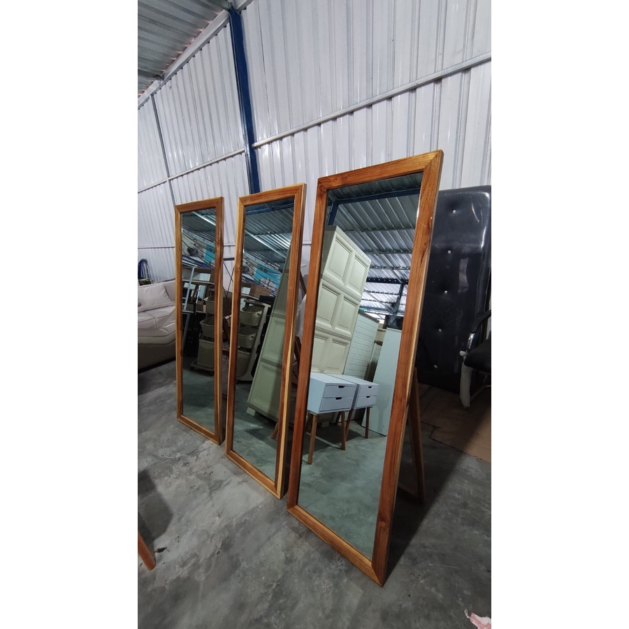 Jual Standing Mirror Kayu Jati Shopee Indonesia