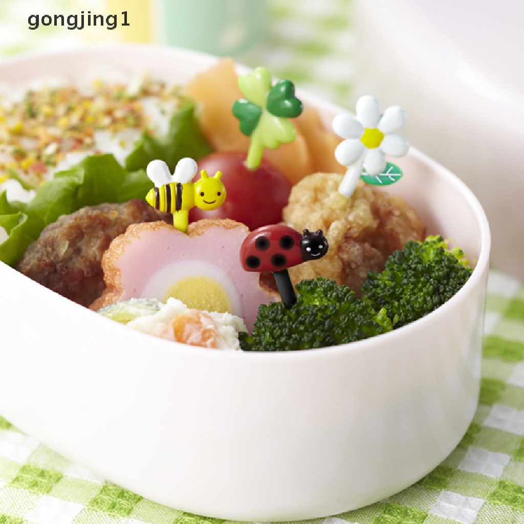 Ggg 8pcs Animal Mini Kartun Garpu Buah Anak Snack Kue Dessert Pick Toothpik ID