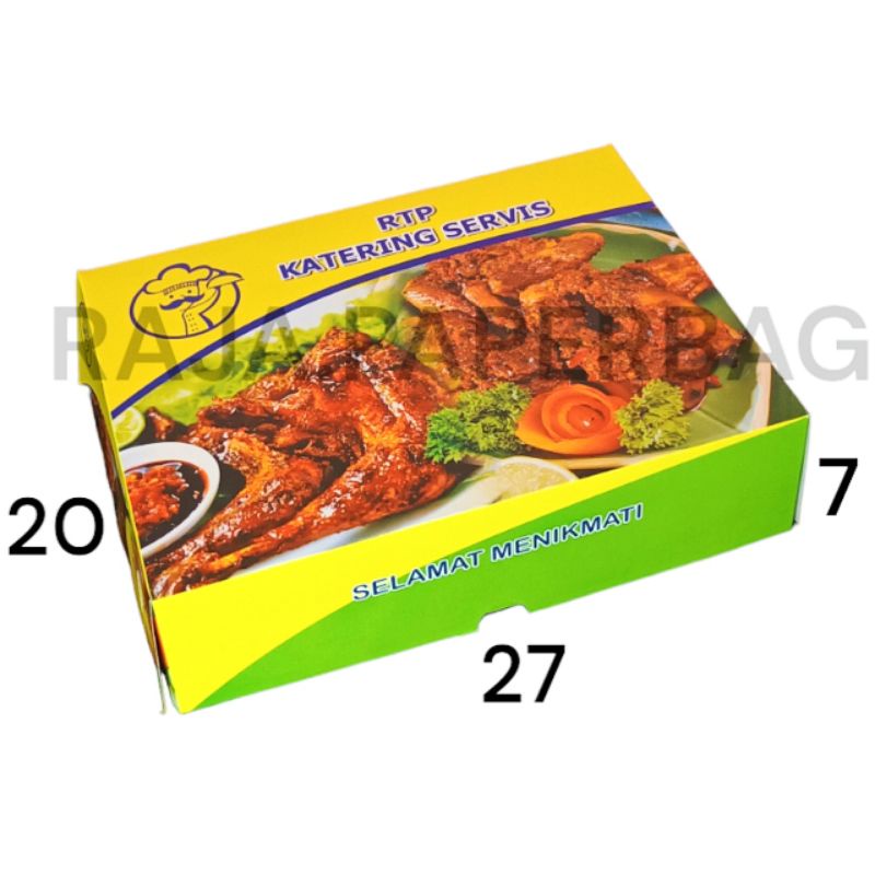 Jual Karton Box Makanan Kardus Kotak Nasi P27 L20 T7 Karton Box R10b