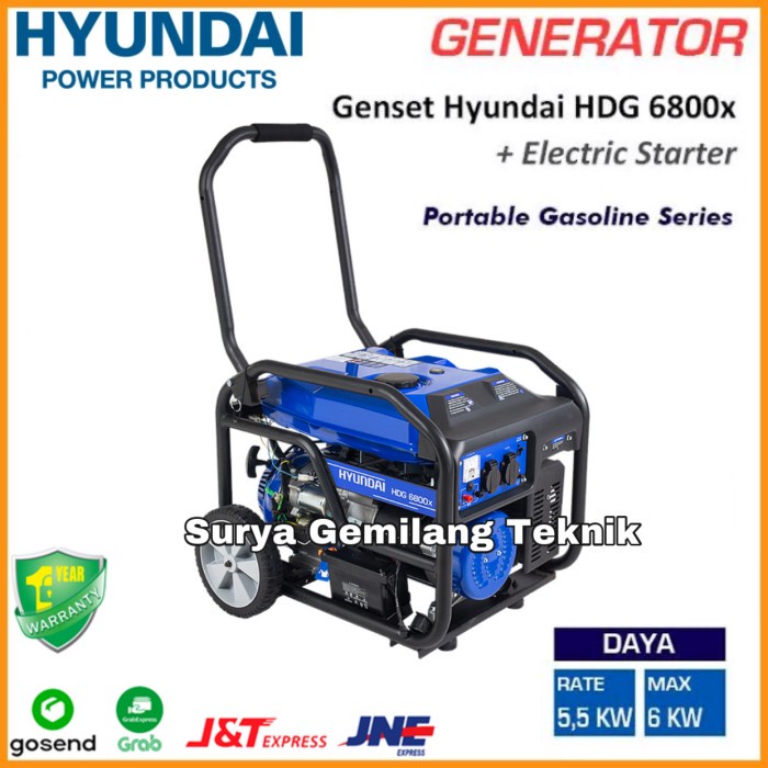 Mesin Genset Generator Nyundai Hdg6800X Genset Generator