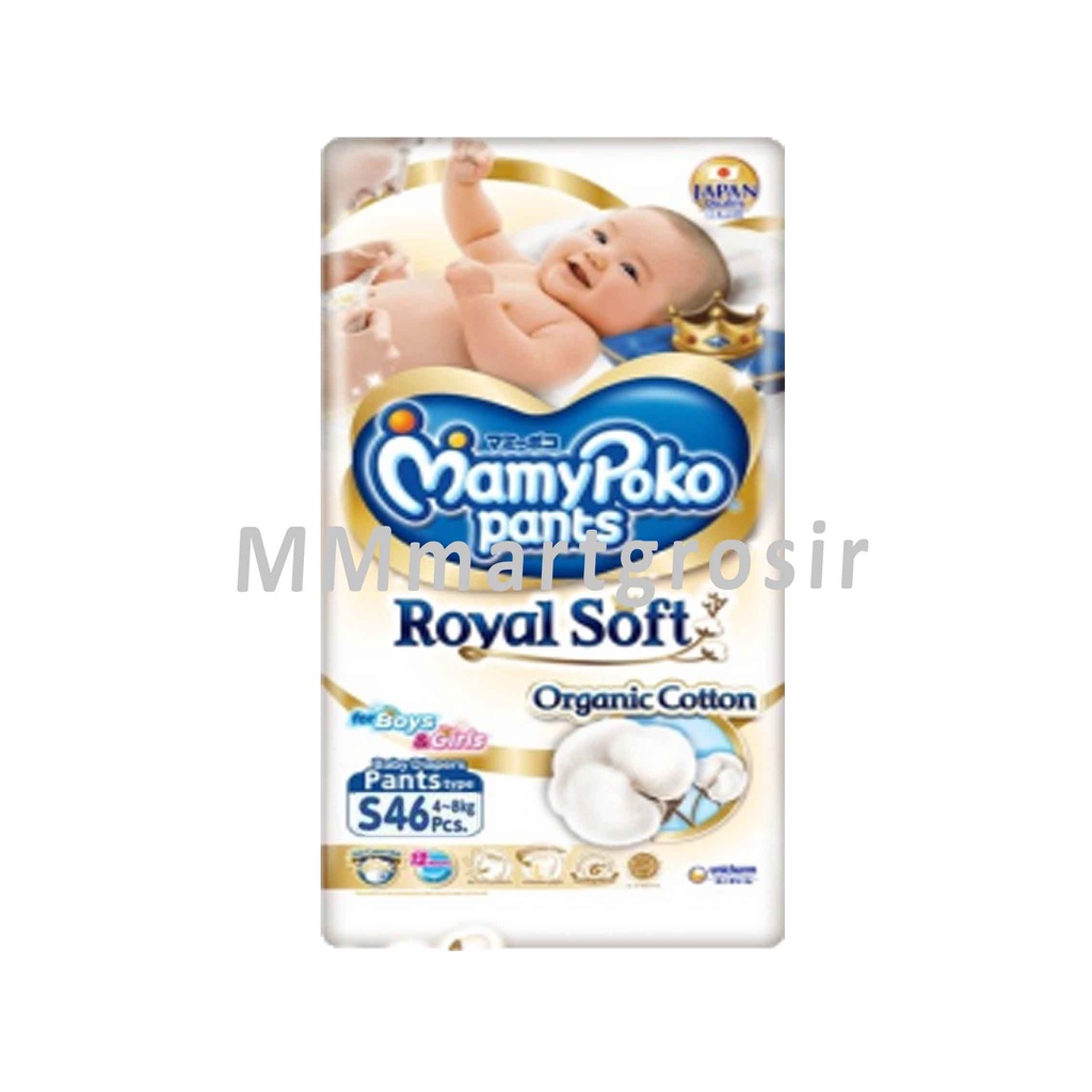 MamyPoko Pants / Royal Soft For Boys&amp;Girls / Pempers / Popok Bayi Organic Cotton