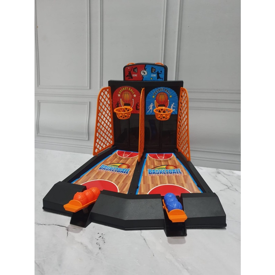 Mainan Board Game Anak Cowok Mini Basket Ball Shooting Papan Bola