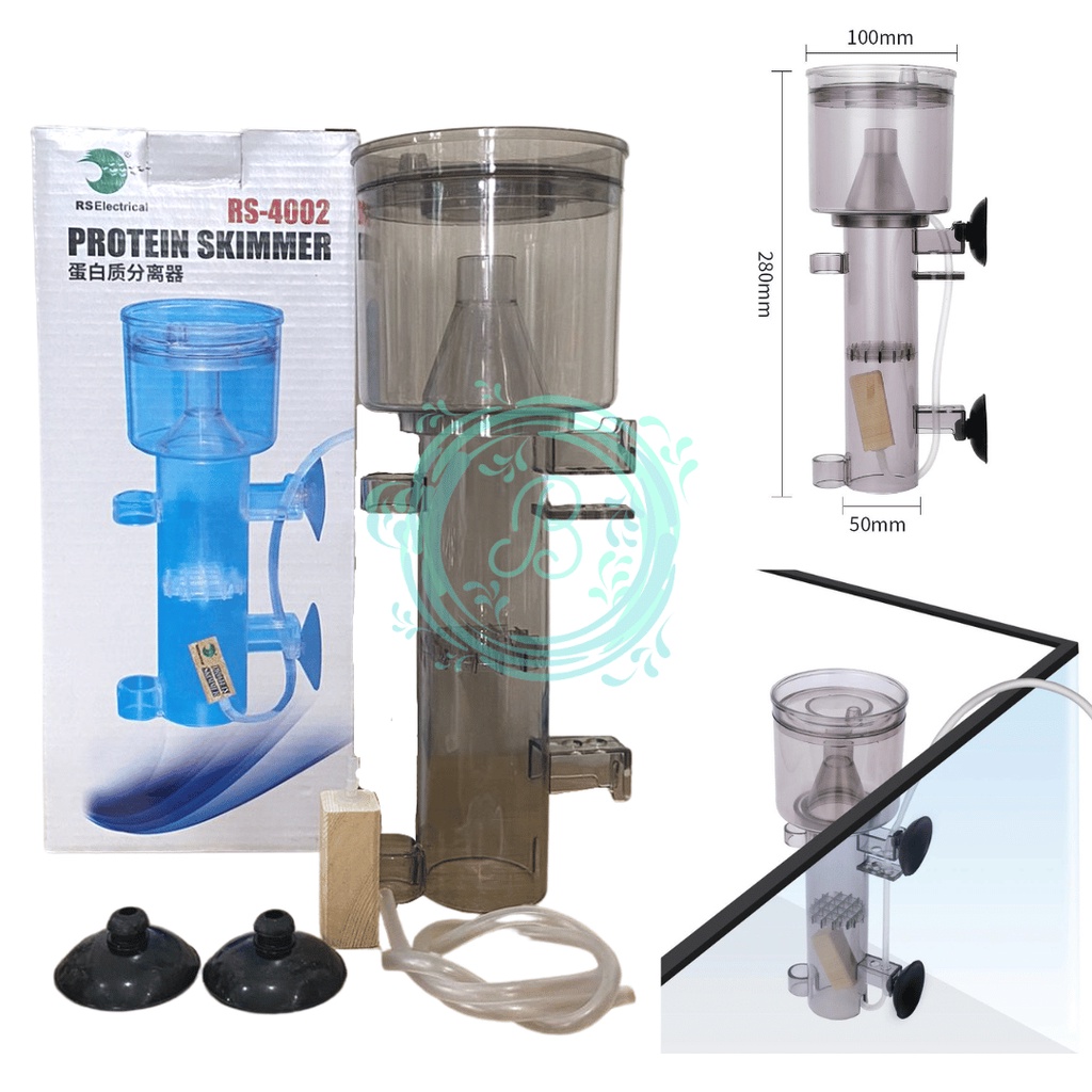 Risheng RS 4002 Akrilik Protein Skimer Skimmer Aquarium Ikan Air Laut