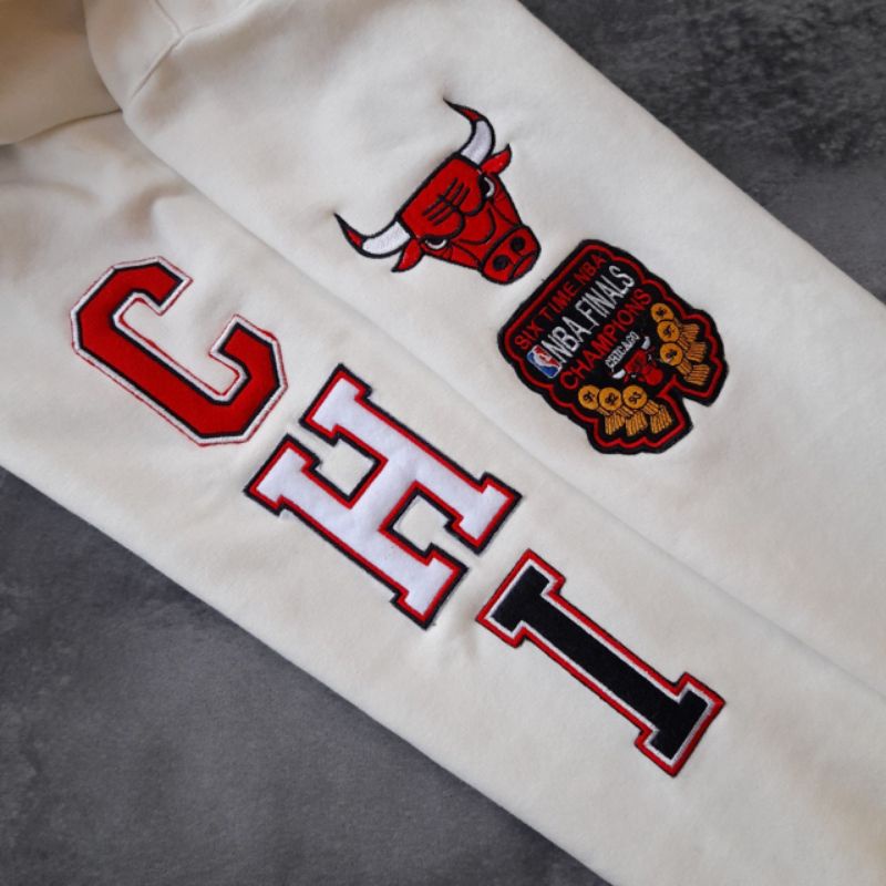 VARSITY JAKET HOODIE SWEATER CHICAGO BULLS FULLTAG &amp; LABEL