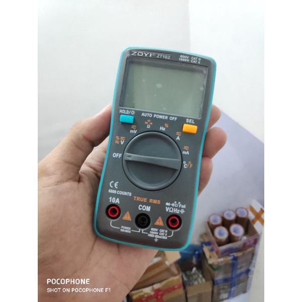 multimeter ZT102 6000 Counts with temperature AvoMeter ZT 102 alat Service alat Cek tegangan cek ampere tes elektronik