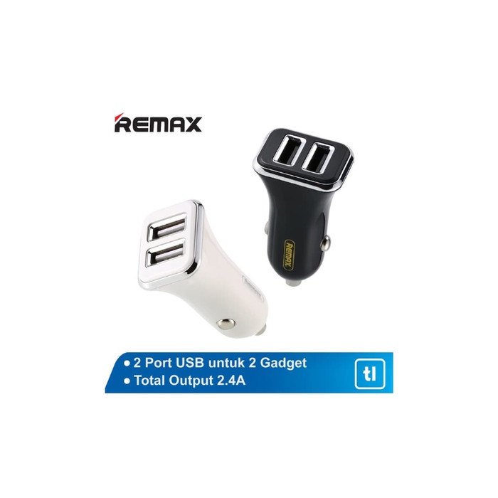 REMAX CAR CHARGER 2 PORT USB 2,4A RCC203