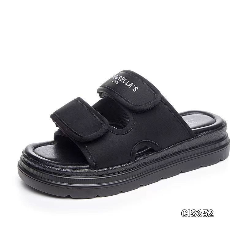 SANDALS SLOP WEDGES BOTTOM SLOP HIKS KOREA CIS652