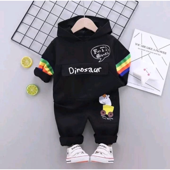 Setelan Baju HOODIE Anak Laki Laki - Setelan Anak Motif