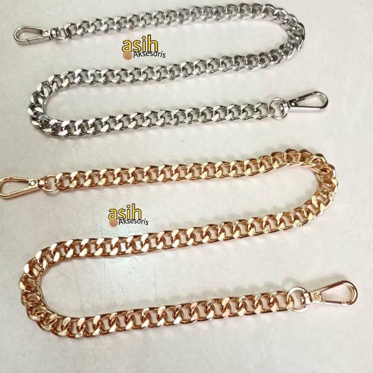 Harga Termurah⁎➭ RRQYO Tali tas rantai besi import 3035 , tali tas rantai cantik, tali tas rantai si