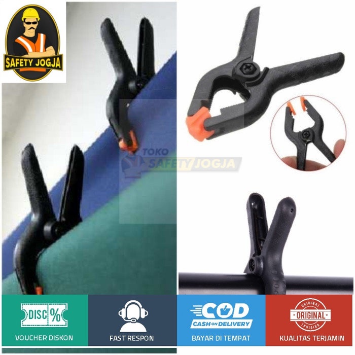 klip kayu clip penjepit Backdrop Clamp Studio Fotografi 2-9 Inch