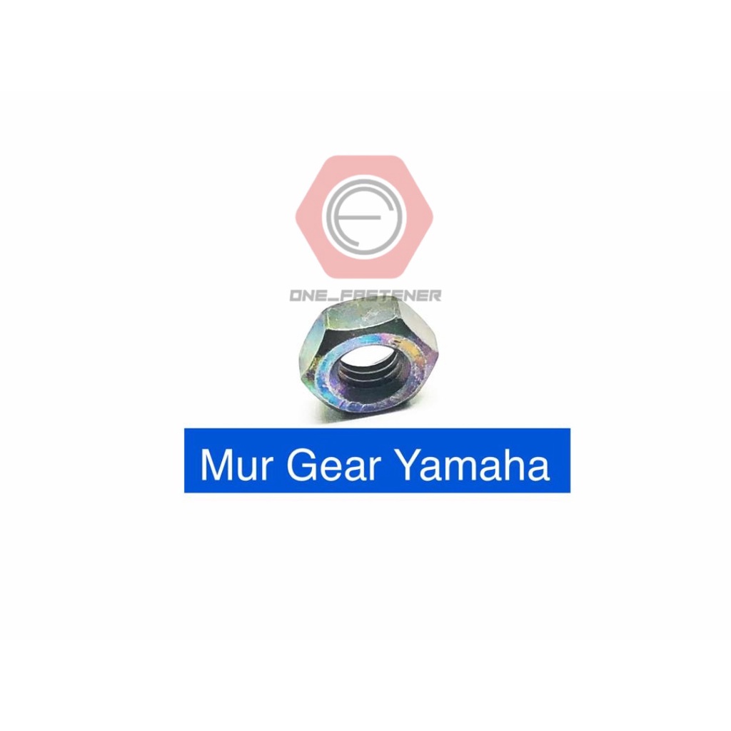 Mur M8 Hijau Only Baut Gear Yamaha 8mm 8mili 1.25 kunci baut nut 14