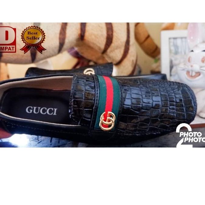 (Terbaik) sepatu gucci murah / sepatu moccasin / sepatu slop pria / sepatu semi pantopel pria