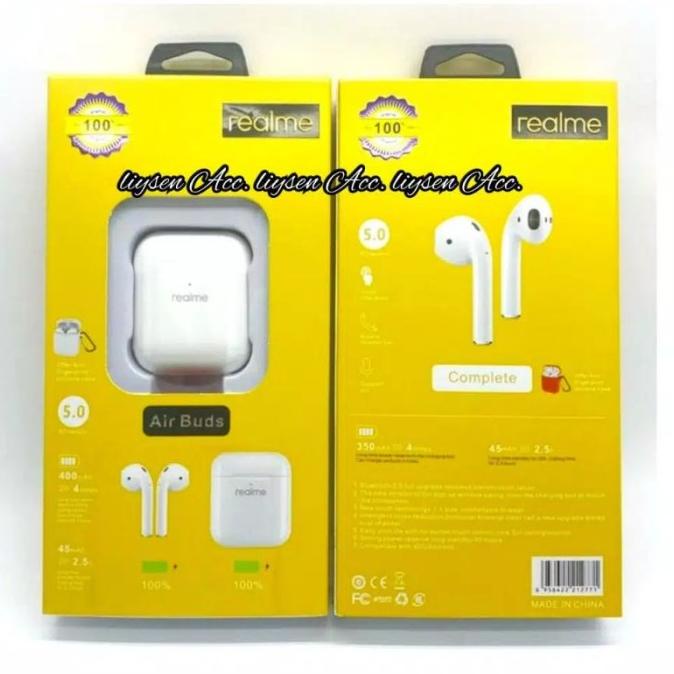 Headset Realme 5.0 Case Earphone Wireless With Air Bluetooth Buds Pro Mahoberry