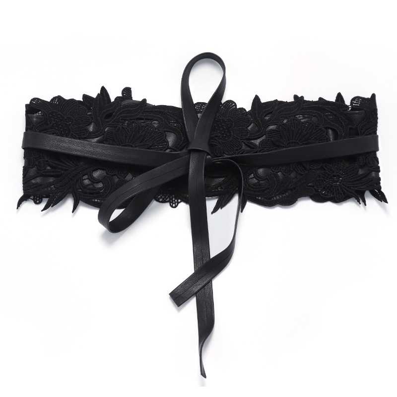 Pinggang Wanita Sabuk Lebar Belt Fashion ‘Kulit Renda’