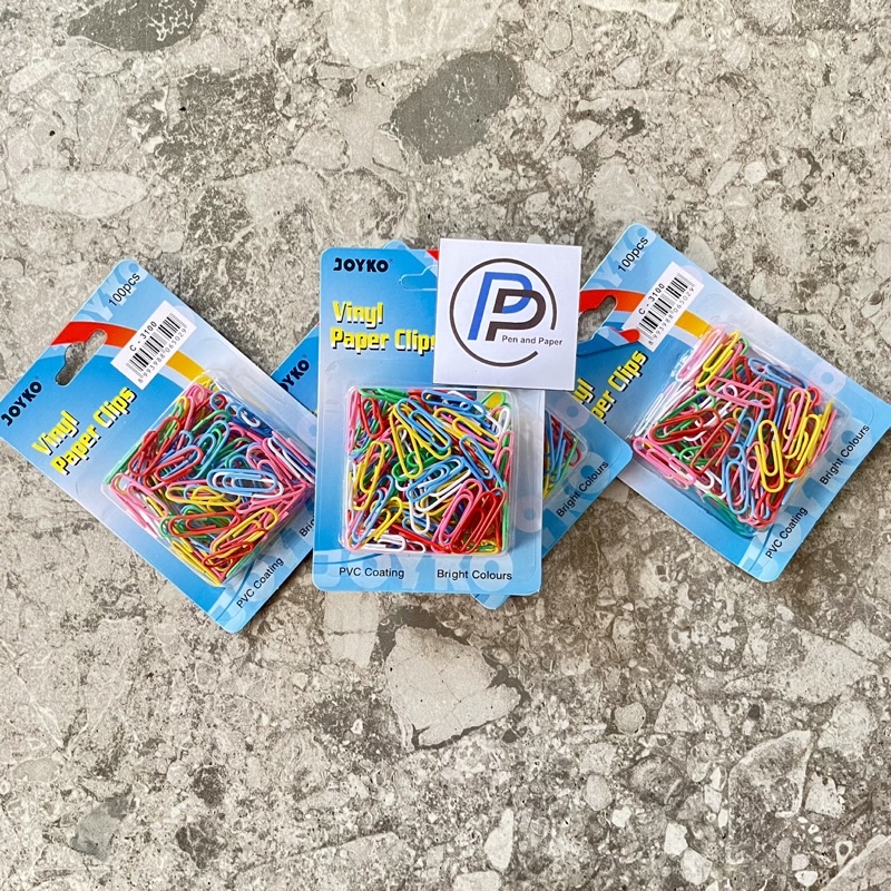 

Clip Klip Kertas Joyko Vinyl 1 Pack