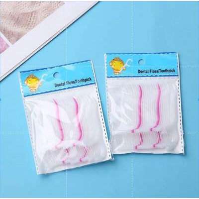 (BOW) Set dental floss 1 set isi 20 &amp; 50 pcs benang gigi