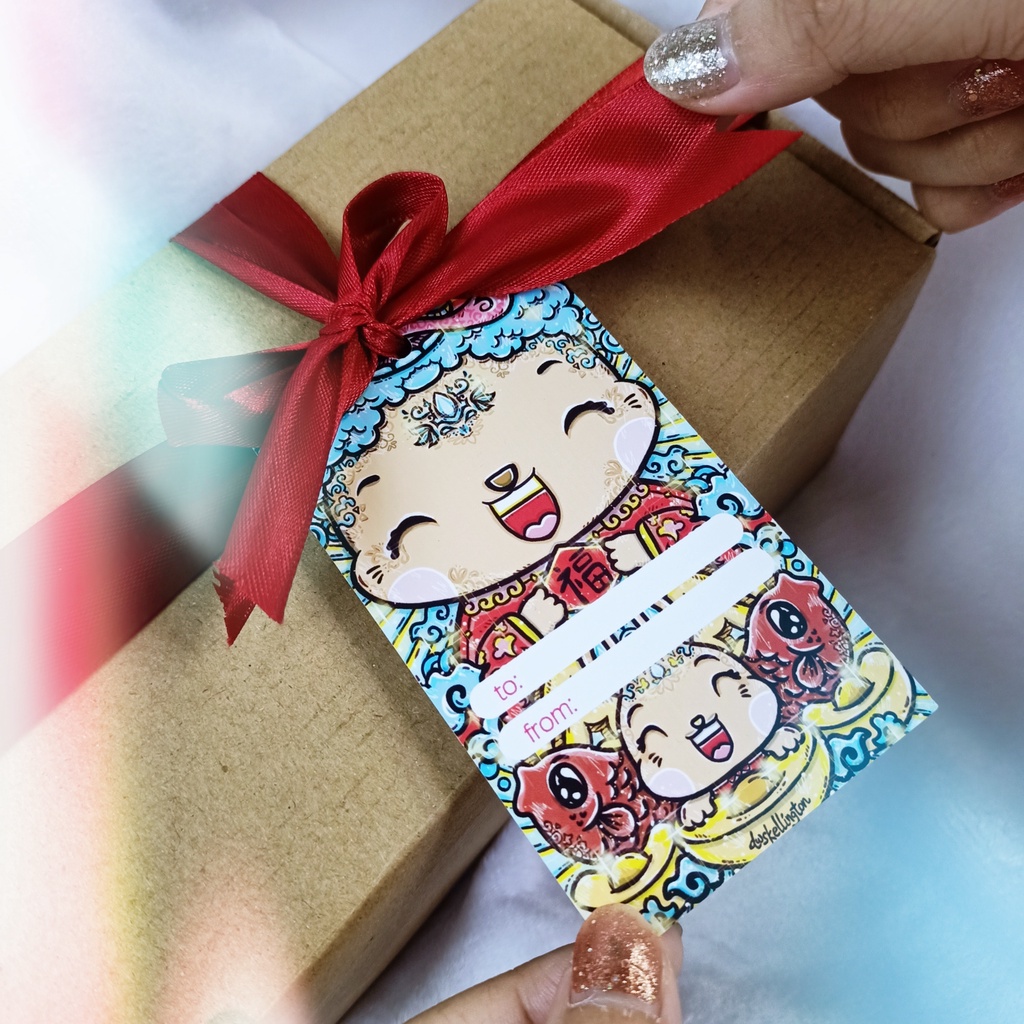 

Gift Hang Tag Imlek Souvenir Chinese New Year Kado Hamper Hadiah Label Sincia Kado Unik