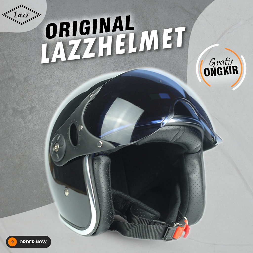 Helm Pilot Wanita Lazz Keren Pria Terbaru Motor Kekinian Original
