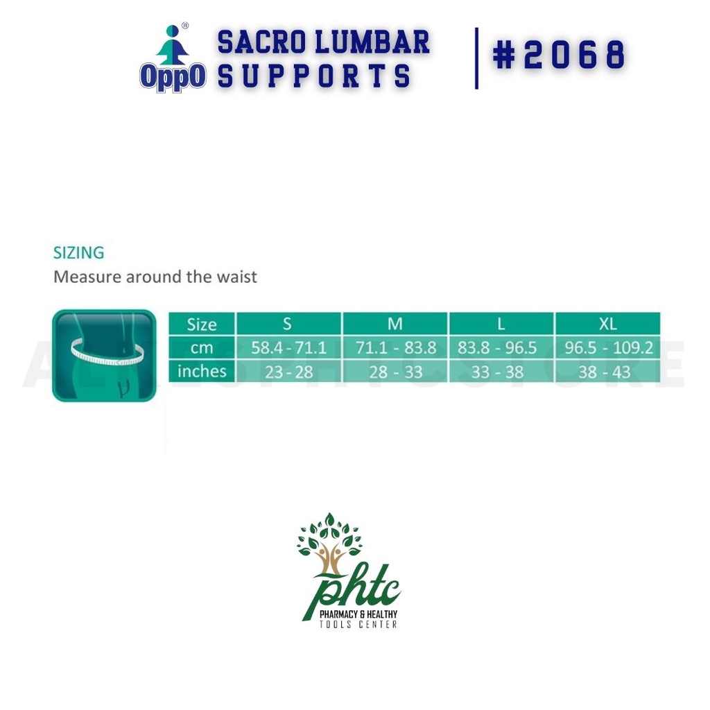 OPPO 2068 Sacro Lumbar Support Elastic Back Support Netting Material l Korset Lumbar