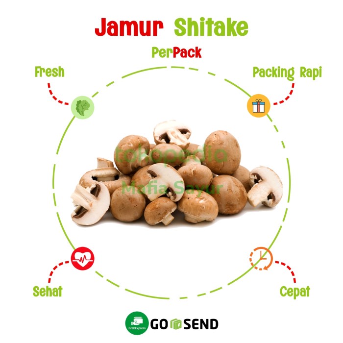 

JAMUR SHITAKE PACK / MUSHROOM / FRESH VEGETABLE
