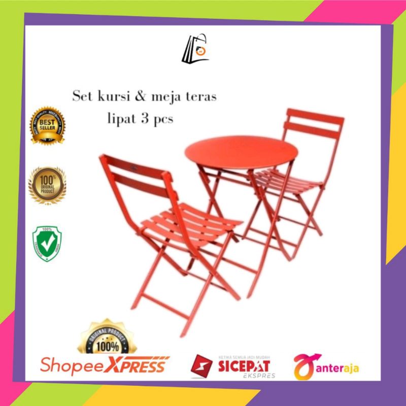 set teras meja besi/meja teras/kursi teras/meja besi/kursi besi/set meja dan kursi outdoor