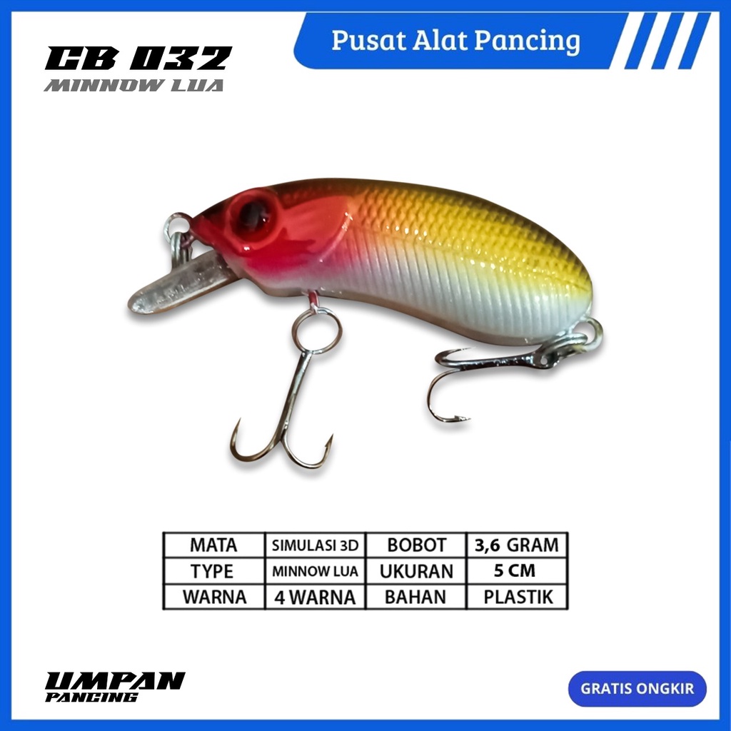 Pusat Alat Pancing [CB-032] Umpan Pancing Ikan 1 Buah 50Mm 7G Mini Engkol Umpan Garis Memancing Umpan Keras Memancing Di Laut Umpan