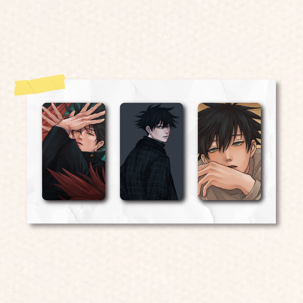 Photocard Anime Megumi Fushiguro Jujutsu Kaisen Character | Photocard Anime Collection