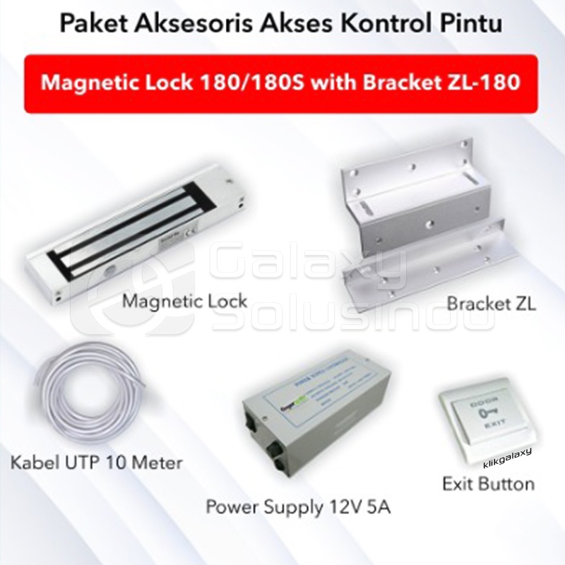 Fingerspot Revo WFA-207NC Fingerprint Mesin Absensi - Paket LockDoor Pintu Kaca