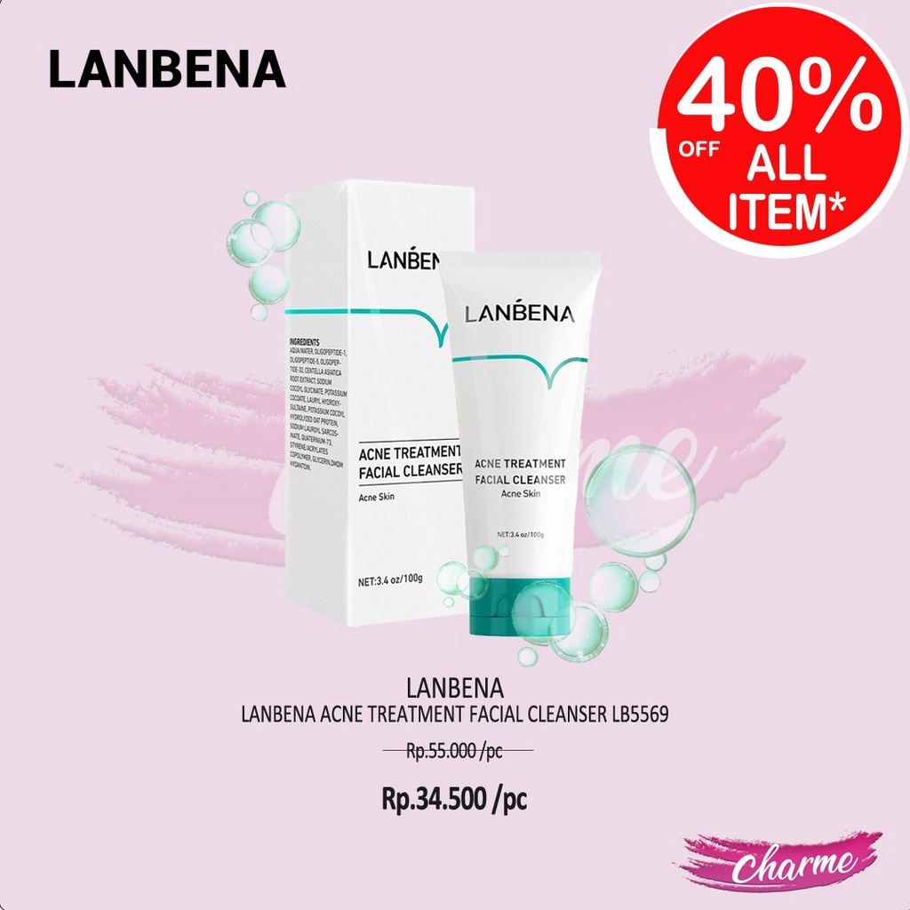 (READY &amp; ORI) LANBENA ACNE TREATMENT FACIAL CLEANSER LB5569