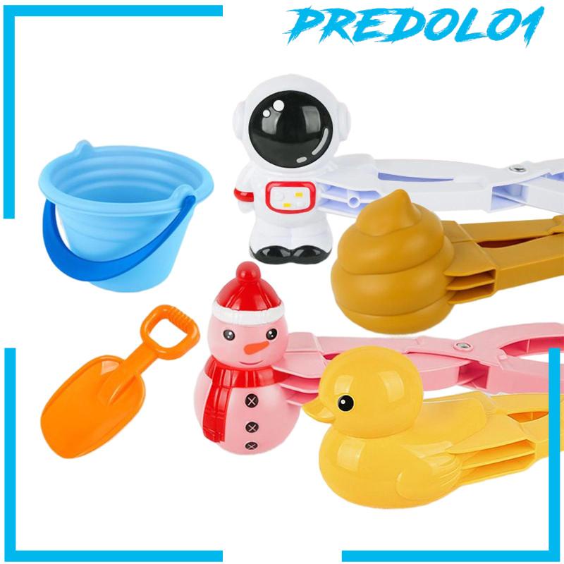 [Predolo1] 6x snowball makers Tools Pembuat Jepit Mainan Salju Untuk Olahraga Pantai