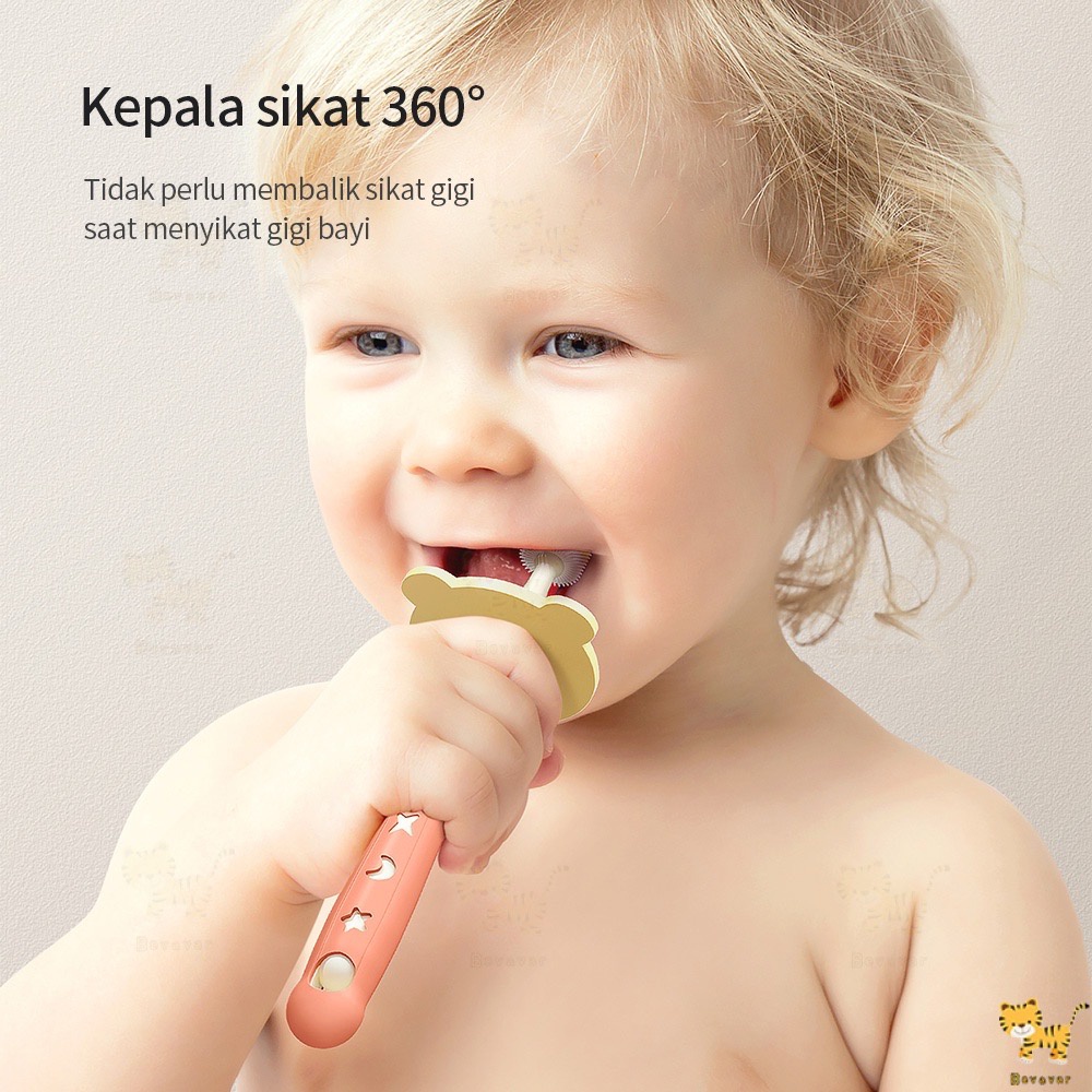 sikat gigi bayi anak baby toothbrush/sikat gigi anak 360 nano - Aikat Gigi Anak Bahan Silicone