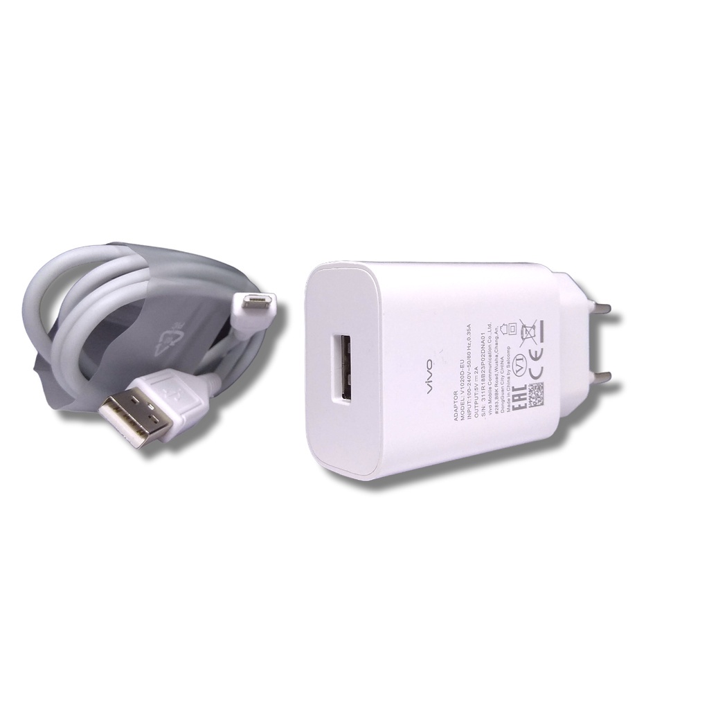 Travel Charger Vivo Micro USB Charging Cas Charger Vivo Original 100% V1020D -EU Charger Vivo Type C